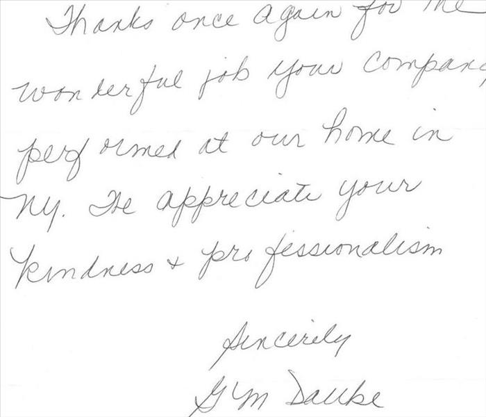 Handwritten Testimonial